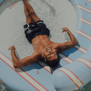 Blue & Red Floating Dock